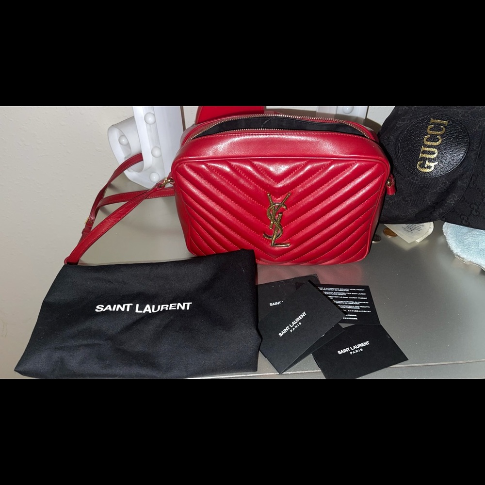 🚨🚨SOLD🚨🚨Saint laurent authentic red camera bag